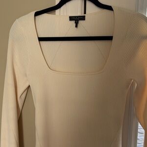 Vince Camuto Ivory Long Sleeve Top